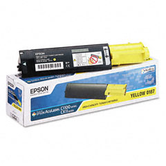  Epson S050187 Laser Toner Cartridge - Yellow High Capacity