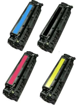  Compatible Hewlett Packard HP CC530A/CC531A/CC532A/CC533A Laser Toner Cartridge - Black