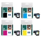  Hewlett Packard Printhead Set (one of each individual Color InkJet Cartridges Printheads)
