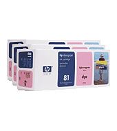  Hewlett Packard HP C5071A ( HP 81 ) Dye Ink Light Magenta InkJet Cartridge Multi-Pack ( 3 Pack of C4935A )