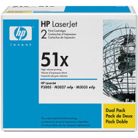  Hewlett Packard HP Q7551XD ( HP 51X ) Laser Toner Cartridge Dual Pack - Black High Capacity