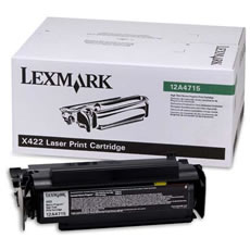  Lexmark 12A4715 High Capacity Black Laser Toner Cartridge - Black High Capacity