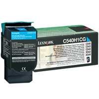  Lexmark C540H1CG Laser Toner Cartridge - Cyan High Capacity