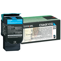  Lexmark C544X1CG Laser Toner Cartridge - Cyan High Capacity