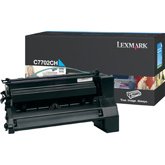  Lexmark C7702CH Laser Toner Cartridge - Cyan High Capacity
