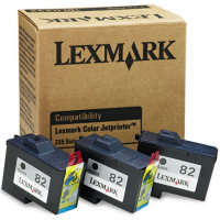  Lexmark 18L0232 ( Lexmark Tri-Pack #82 ) Black Standart Capacity Inkjet Cartridges